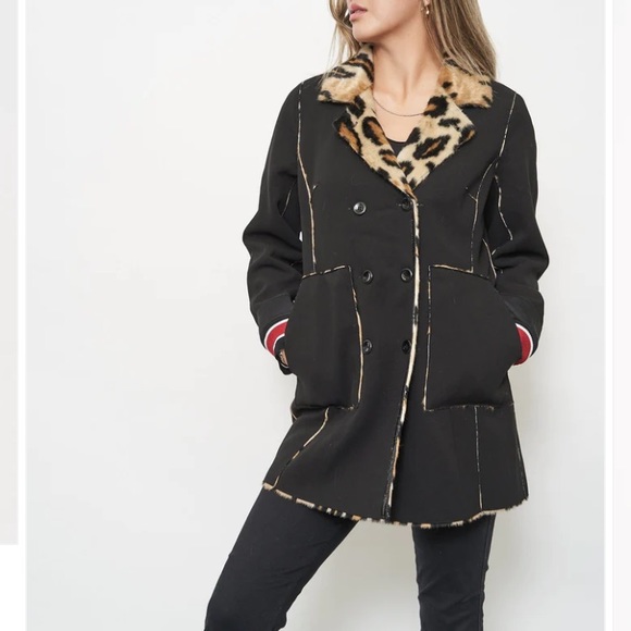 BNWT Furious Fur: Reversible faux leopard jacket - Picture 1 of 3